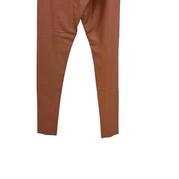 Commando Faux Leather Leggings Skinny‎ Coated Smoothing Tan Brown Size Small - Picture 8 of 9